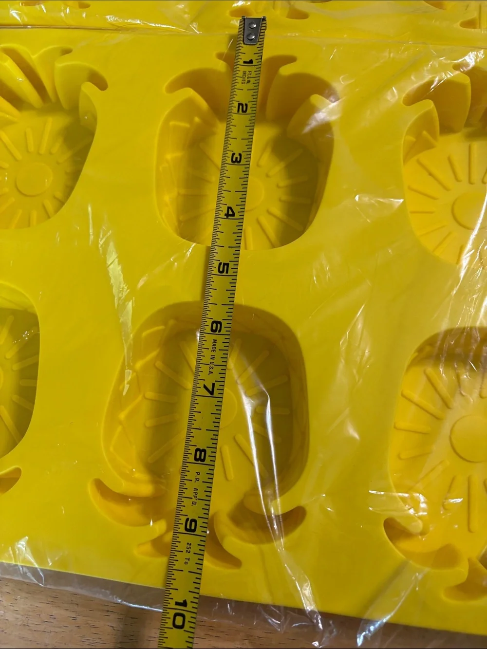 Yellow Pineapple Silicone Mold Tray for Home Parties set of 2
